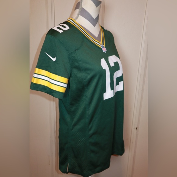 Nike NFL On Field Green Bay Packers Aaron Rodgers Jersey Size Youth L - Picture 3 of 4